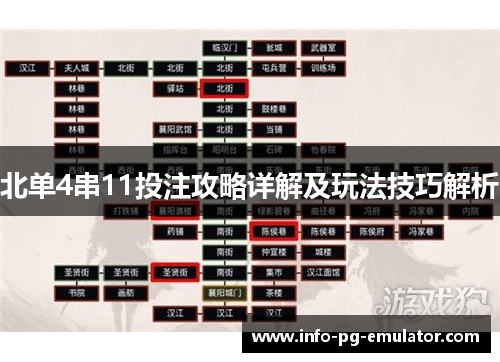 北单4串11投注攻略详解及玩法技巧解析